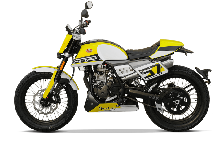 Bikes 125ccm - F.B Mondial FLAT TRACK 125i ABS in yellow | Ansicht 5