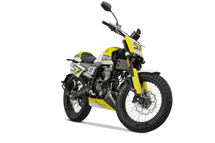 Bikes 125ccm - F.B Mondial FLAT TRACK 125i ABS in yellow | Ansicht 2